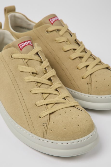 Camper Runner Beige Nubuck Sneakers For Men New Arrivals