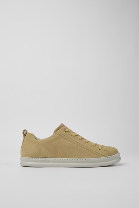 Camper Runner Beige Nubuck Sneakers For Men New Arrivals