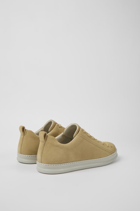 Camper Runner Beige Nubuck Sneakers For Men New Arrivals