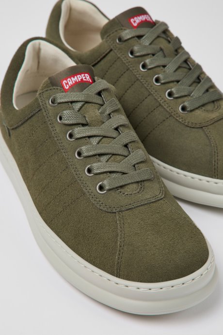 Exclusive Camper Runner Green Nubuck Sneakers For Men