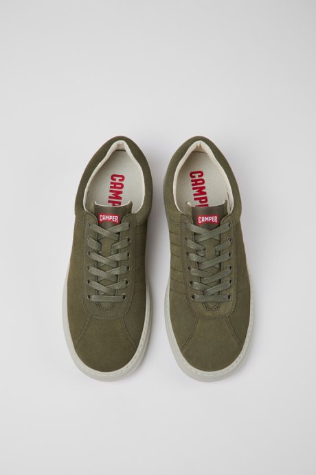 Exclusive Camper Runner Green Nubuck Sneakers For Men