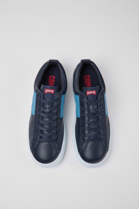 Runner Blue Leather Sneakers For Men Camper New Arrivals
