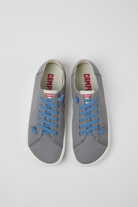 Exclusive Camper Peu Rambla Gray Textile Sneakers For Men