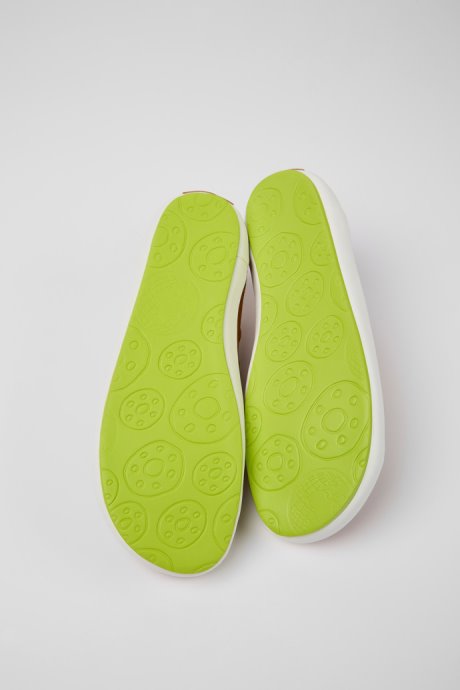 Peu Rambla Brown Textile Sneakers For Men Camper New Arrivals