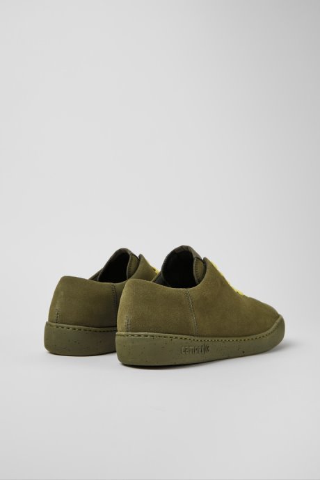 Design Peu Touring Green Nubuck Sneakers For Men Camper