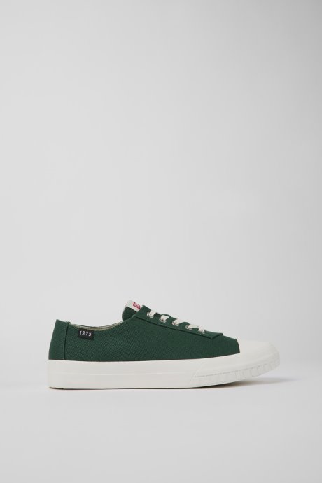 Design Camaleon Green Recycled Cotton Sneakers For Men Camper