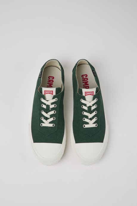 Design Camaleon Green Recycled Cotton Sneakers For Men Camper