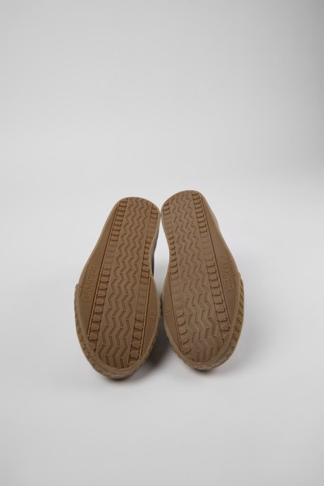 Camaleon Green Recycled Cotton Sneakers For Men Camper New Arrivals