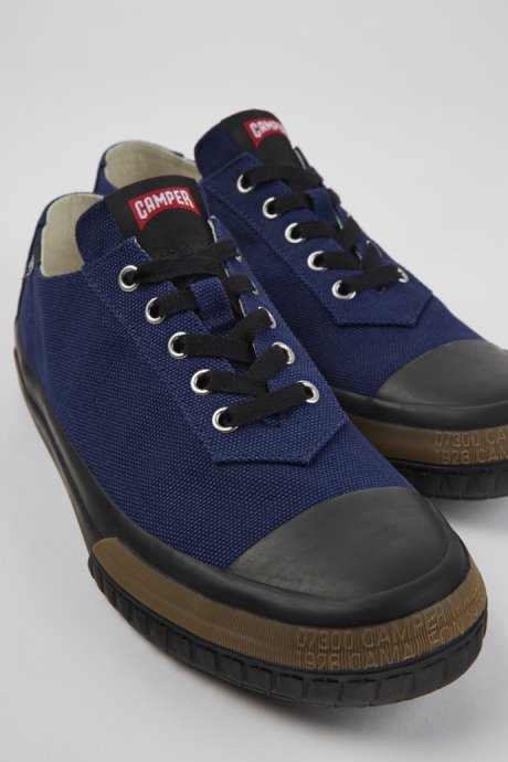 Camaleon Blue Recycled Cotton Sneakers For Men Camper New Arrivals