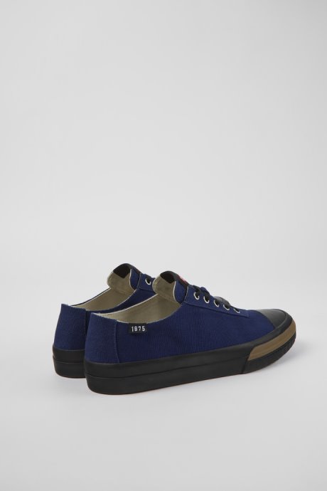 Camaleon Blue Recycled Cotton Sneakers For Men Camper New Arrivals