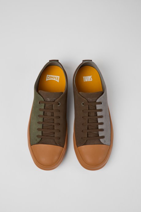 Camper Design Twins Multicolored Nubuck Shoes For Men