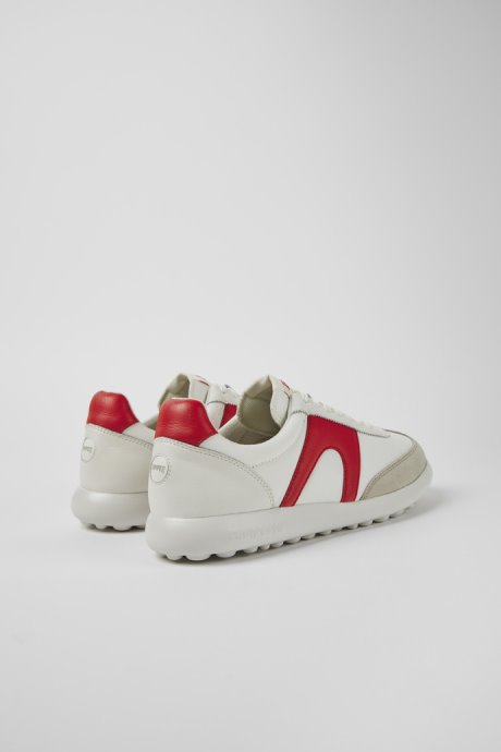 Pelotas Xlite White And Red Textile And Leather Sneakers For Men Exclusive Camper