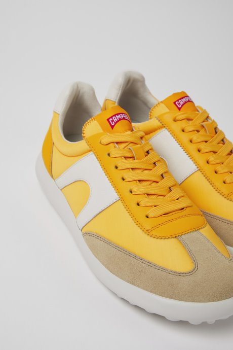 Pelotas Xlite Orange Textile And Leather Sneakers For Men Exclusive Camper