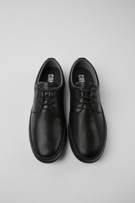 Camper Chasis Black Leather Shoes For Men New Arrivals