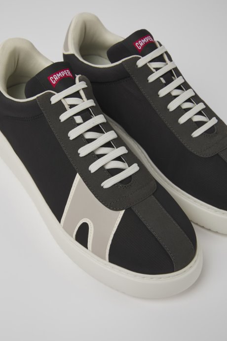 Camper Design Runner K21 Black Grey And White Sneakers For Men