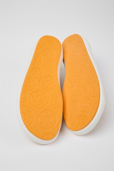 Peu Rambla Beige Textile Sneakers For Men Camper New Arrivals