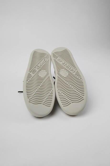 Camper Design Runner Green Textile Sneakers For Men