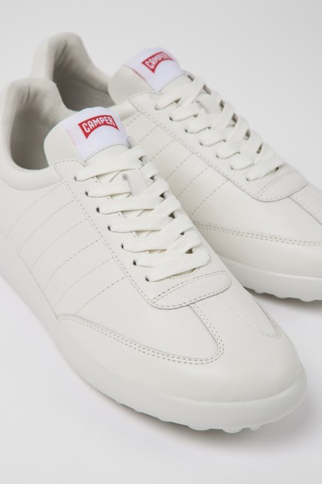 Pelotas Xlite White Leather Sneakers For Men Camper New Arrivals