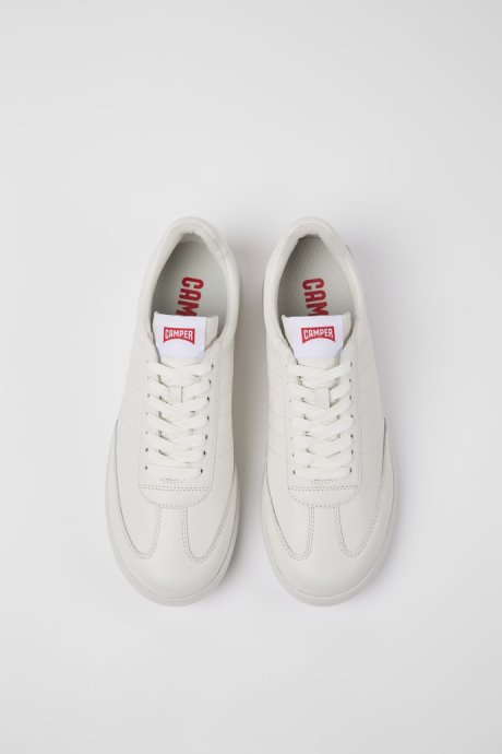 Pelotas Xlite White Leather Sneakers For Men Camper New Arrivals