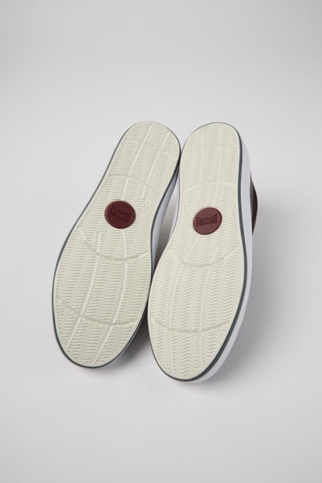 Andratx Dark Brown Leather Sneakers For Men Exclusive Camper