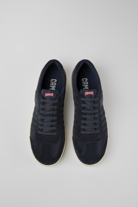 Camper Design Pelotas Xlite Navy Textile And Nubuck Shoes For Men