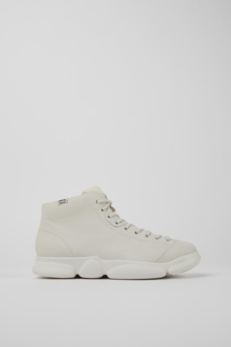 Design Karst White Non-Dyed Leather Sneakers For Men Camper