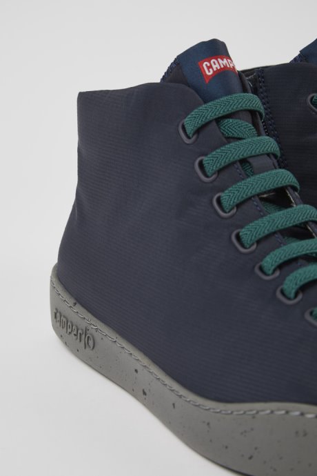 Exclusive Camper Peu Touring Blue Textile Ankle Boots For Men