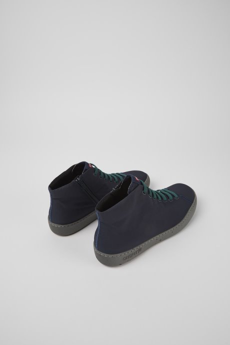 Exclusive Camper Peu Touring Blue Textile Ankle Boots For Men