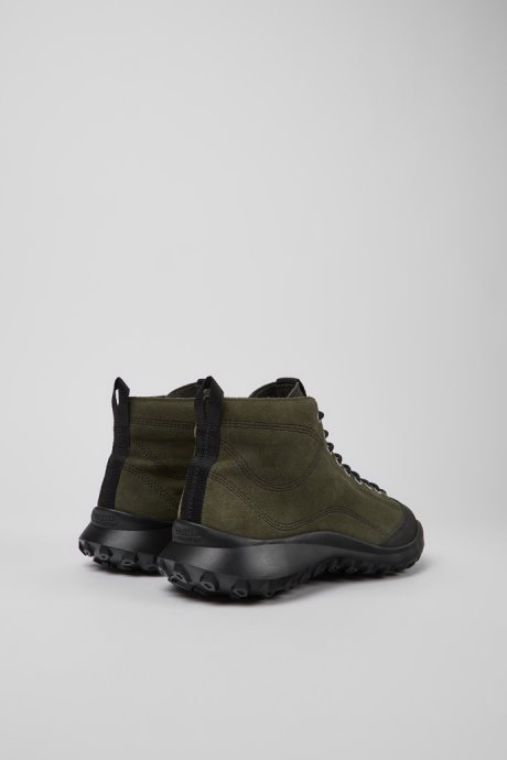 Exclusive Camper Crclr Gore-Tex Green Nubuck And Textile Ankle Boots For Men