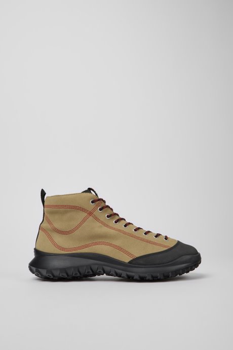 Design Crclr Gore-Tex Beige Nubuck And Textile Ankle Boots For Men Camper