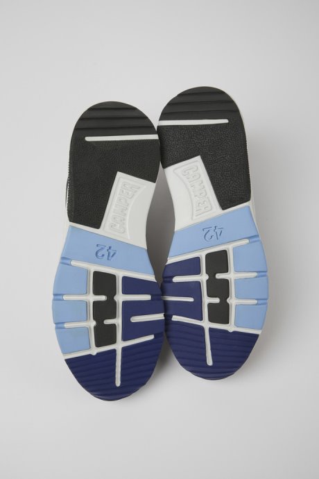 Camper Design Drift Black And Red Textile And Leather Sneakers For Men