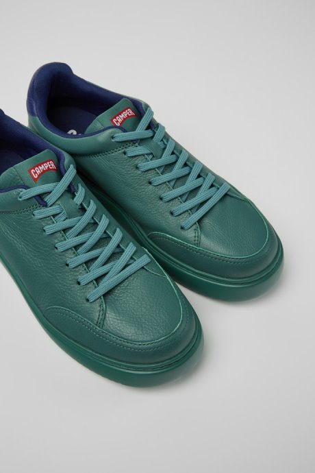 Exclusive Camper Runner K21 Green Leather Sneakers For Men