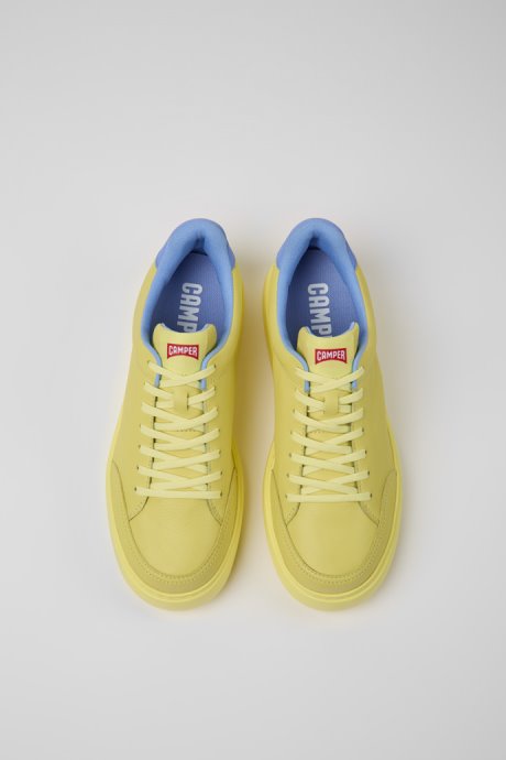 Runner K21 Yellow Leather Sneakers For Men Camper New Arrivals
