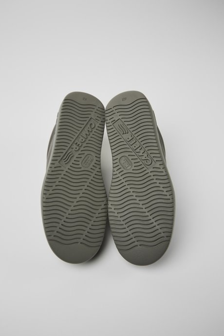 Camper Design Runner K21 Gray Leather Sneakers For Men