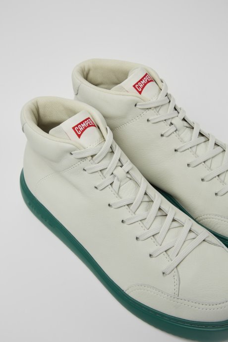 Exclusive Camper Runner K21 White Non-Dyed Leather Sneakers For Men