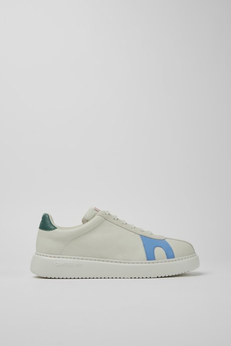 Exclusive Camper Twins White Non-Dyed Leather And Suede Sneakers For Men