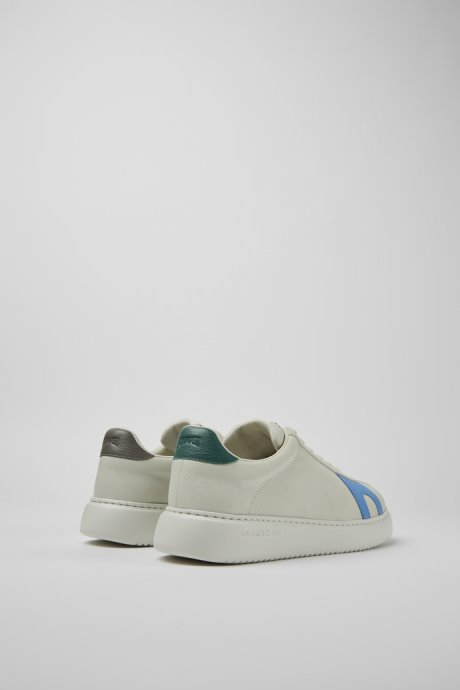 Exclusive Camper Twins White Non-Dyed Leather And Suede Sneakers For Men