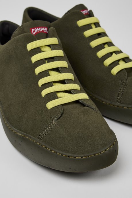 Peu Touring Green Nubuck Sneakers For Men Camper New Arrivals