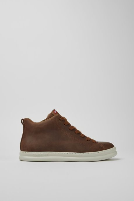 Exclusive Camper Runner Brown Leather Sneakers For Men