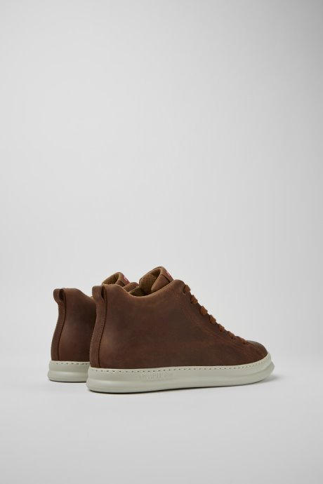 Exclusive Camper Runner Brown Leather Sneakers For Men