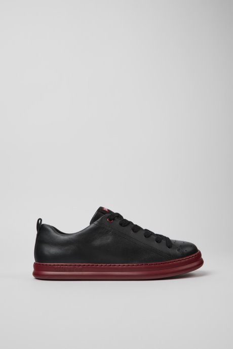 Exclusive Camper Runner Black Leather Sneakers For Men