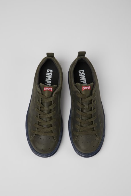 Runner Green Leather Sneakers For Men Camper New Arrivals