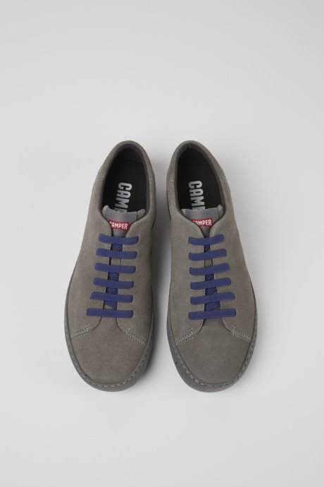 Exclusive Camper Peu Touring Gray Nubuck Sneakers For Men