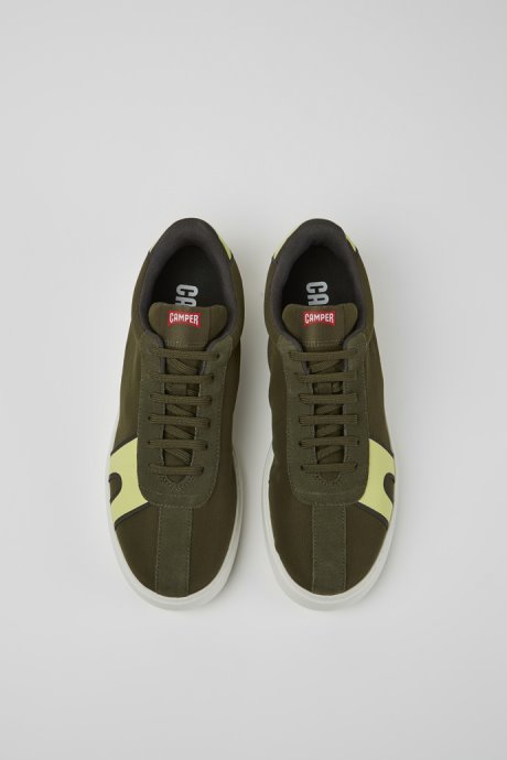 Runner K21 Green And Yellow Sneakers For Men Exclusive Camper