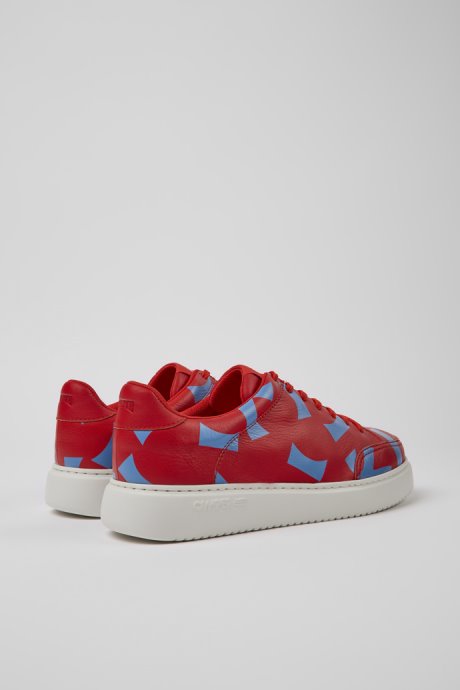 Design Runner K21 Red And Blue Printed Sneakers For Men Camper