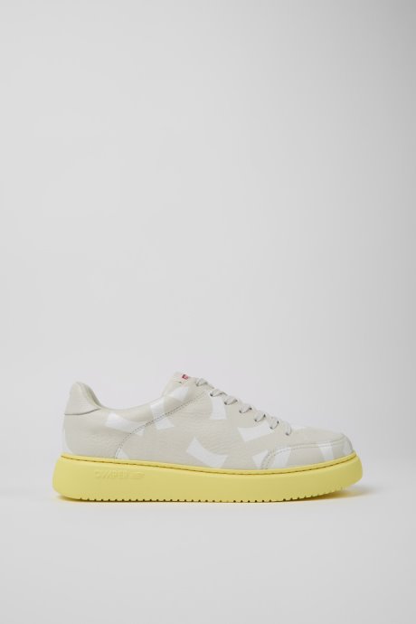 Camper Design Runner K21 White Leather Sneakers For Men