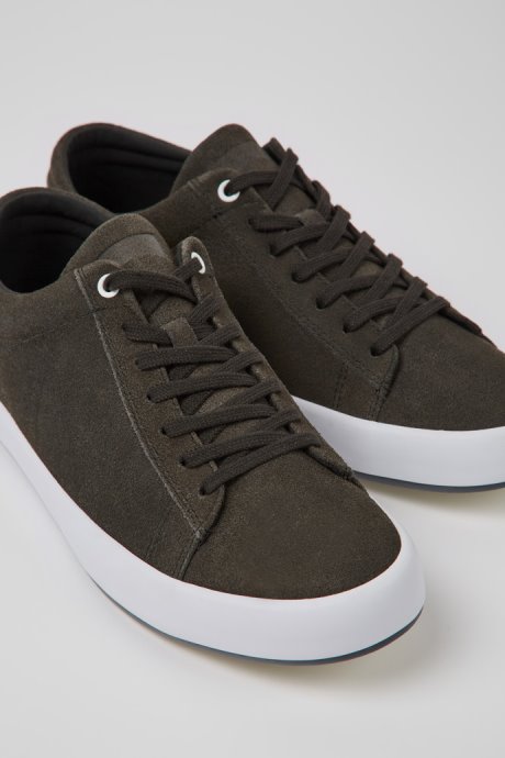 Design Andratx Gray Nubuck Sneakers For Men Camper
