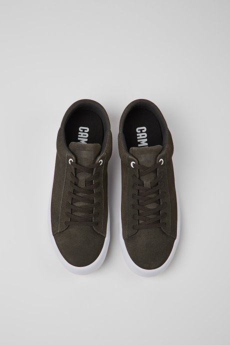Design Andratx Gray Nubuck Sneakers For Men Camper
