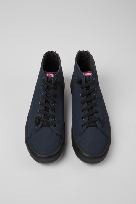 Exclusive Camper Andratx Navy Blue Textile Sneakers For Men