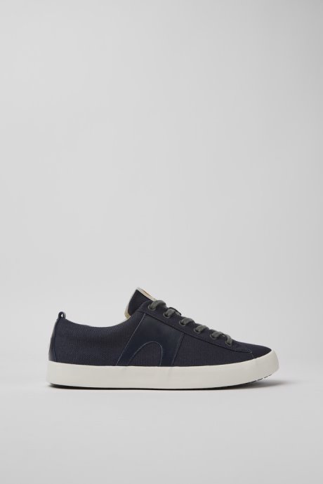 Exclusive Camper Imar Blue Leather And Recycled Cotton Sneakers For Men